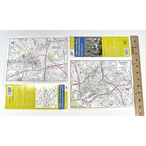 2003-2011 AAA Dallas-Fort Worth Area Freeway System Quick Reference MAP Texas - Picture 5 of 5